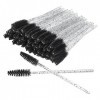 Lot de 50 brosses à cils jetables Mascara Baguettes magiques Applicateur de sourcils Cosmétique Kit doutils de maquillage N