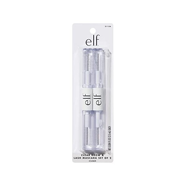 e.l.f. Mascara transparent pour cils et sourcils, lot de 2