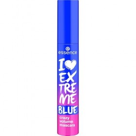 Essence Cosmetics I LOVE EXTREME BLUE crazy volume mascara, longue durée, frisant, volume extrême, intense en couleurs 12ml 