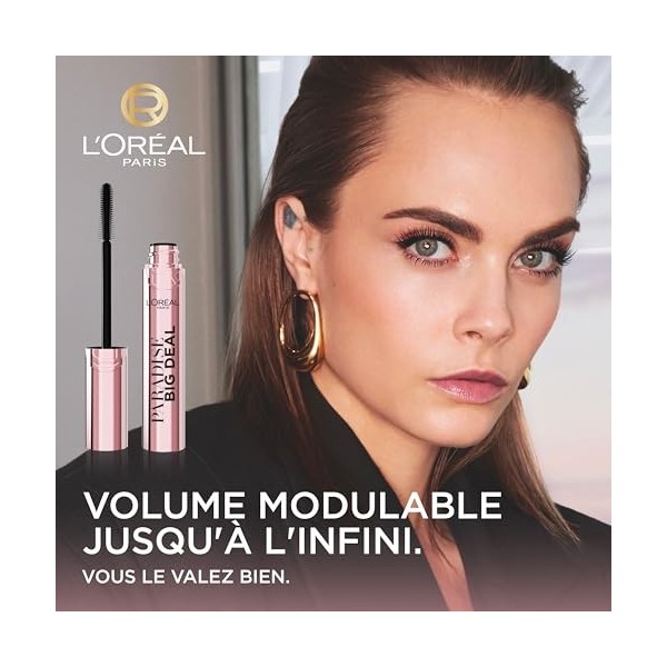 LOréal Paris - Mascara Volume Modulable - Formule Légère - Application Uniforme - Sans Paquet - Paradise Big Deal - Couleur ...