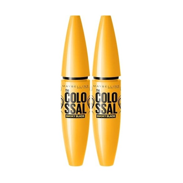 Maybelline New York Volum Express The Colossal Smoky Black Eyes Mascara 10.7 ml Lot de 2 