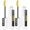 Maybelline New York - Mascara Volume & Courbe - Colossal Curl Bounce - Teinte : After Dark/Noir Intense - 10 ml Lot de 2 Mas...