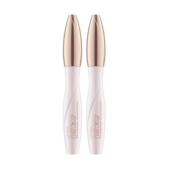 Catrice - Mascara Volume Semi-Permanent Glam & Doll Lash Colorist - 10 Ultra Black Lot de 2 
