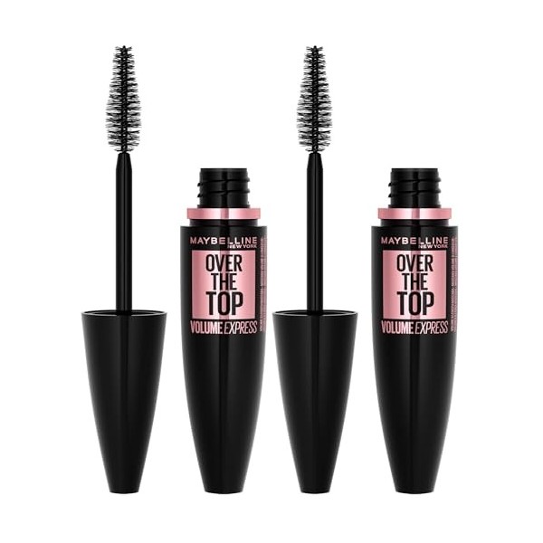 Maybelline New York Volum Express Over The Top Mascara Longueur Noir Lot de 2