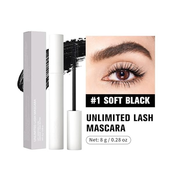 Mascara 5D imperméable à leau, noir non agglomérant, extension et volume, longue durée et résistant aux taches, maquillage d