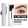 Mascara 5D imperméable à leau, noir non agglomérant, extension et volume, longue durée et résistant aux taches, maquillage d