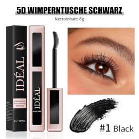 Mascara 5D - Noir - Imperméable - Pour cils extrêmement longs - Pour plus de volume et de définition - Maquillage des yeux bo