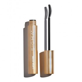 Sigma Beauty Lash Icon Mascara allongeant et volumisant, noir, résistant aux taches, brosse courbée, formule légère et modula