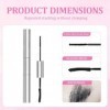 KAFZEL 1 Pièce Mascara Lift - Mascara Waterproof - Effet Réhaussement de Cils Professionnel - Technologie Double Brosse - Lon