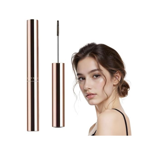 LuminaVerde Mascara, Mascara Résistante à leau & Séchage Rapide, Longueur Extra-Fine pour Cils Courts Fins Femmes Seniors No