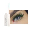 Mascara ultra fin et imperméable pour cils longs - Pinceau fin imperméable - Pour cils verts - Longue durée - Avec fibre de s...