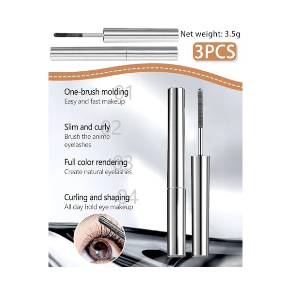 GRETY 3 Eyelash Primer Mascara Waterproof Volume et longueur Imperméable à leau Sweatproof Lengthening lash Primer Non-Smudg