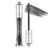 Prreal Mascara Noir à Paillettes Étanches, Mascara Étincelant Diamant pour les Cils, Mascaras Volumisants et Recourbant Durab