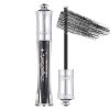 Prreal Mascara Noir à Paillettes Étanches, Mascara Étincelant Diamant pour les Cils, Mascaras Volumisants et Recourbant Durab