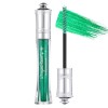 Prreal Mascara Noir à Paillettes Étanches, Mascara Étincelant Diamant pour les Cils, Mascaras Volumisants et Recourbant Durab