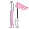 Prreal Mascara Noir à Paillettes Étanches, Mascara Étincelant Diamant pour les Cils, Mascaras Volumisants et Recourbant Durab