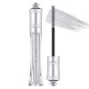 Prreal Mascara Noir à Paillettes Étanches, Mascara Étincelant Diamant pour les Cils, Mascaras Volumisants et Recourbant Durab