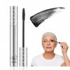CATZUM Lot de 2 Mascara Waterproof pour Femmes Matures – Idéal pour Cils Fins et Vieillissants, Offre Volume et Longueur, Dou