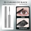 HQRKOTM Mascara recourbant 3D revitalisant pour cils noir naturel waterproof longue tenue regard plus ouvert