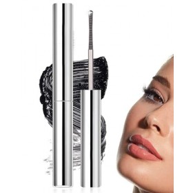 ZKUNL 1 pièce Black Metal Mascara, Curling Eyelash Iron Metal Wand Mascara Long Lasting Non-Clumping Flake Proof Bristle Less