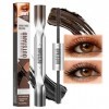Mascara Waterproof Noir & Marron Mascara pour Femmes âgées et Yeux Sensible Volume & Extension avec Faux Lash Aspect Naturel,