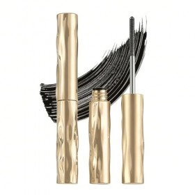 Lot de 2 brosses à mascara en métal lavable - Noir - Imperméable - Avec brosse en fer - Pour plus de volume, de longueur et d