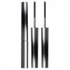 Lot de 2 mascaras 3D Curling pour cils - Imperméable et durable - Avec brosse en métal - Durable - Rend les cils plus lisses 