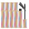 4 Pièces Mascara Noir Waterproof Mascara Noir Volume Et Longueur Séchage Rapide Sans Bavures Texture Soyeuse Pour Une Applica