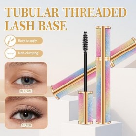 4 Pièces Mascara Noir Waterproof Mascara Noir Volume Et Longueur Séchage Rapide Sans Bavures Texture Soyeuse Pour Une Applica