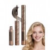 Iron Mascara Marron, Longue Durée Waterproof 5D Curling Effet, Washable Metal Wand Mascara Volume et Longueur, Résistant aux 