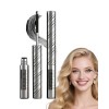 Iron Mascara Marron, Longue Durée Waterproof 5D Curling Effet, Washable Metal Wand Mascara Volume et Longueur, Résistant aux 