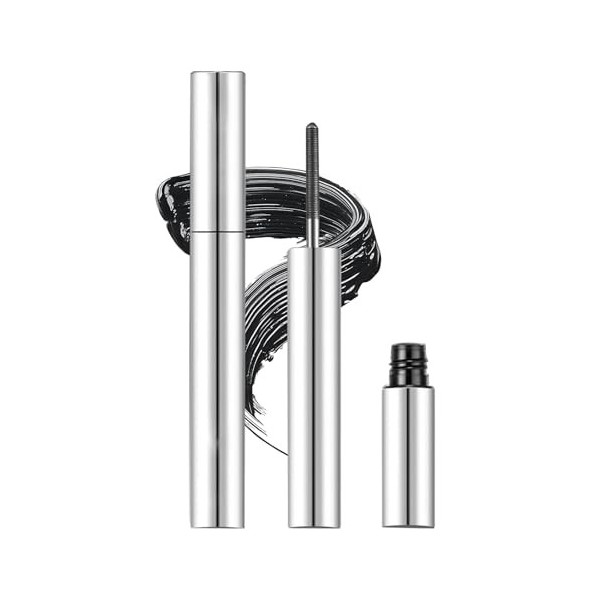 MAOYING Mascara en métal, Mascara en baguette de fer, Smudge-proof, Longue durée defficacité, Imperméable, lavable 2 pièces