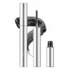 MAOYING Mascara en métal, Mascara en baguette de fer, Smudge-proof, Longue durée defficacité, Imperméable, lavable 2 pièces