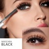 MAOYING Mascara en métal, Mascara en baguette de fer, Smudge-proof, Longue durée defficacité, Imperméable, lavable 2 pièces