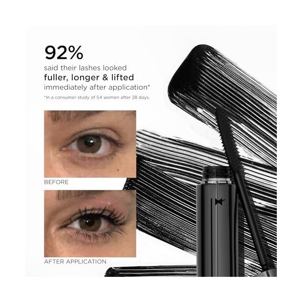 Perricone MD No Makeup Mascara Blackest Black 8g - Limited Edition 2026 | 2-in-1 Lash Treatment & Mascara | Visibly Lifts, Th