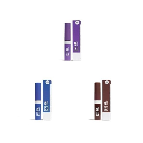 3INA MAKEUP - The Color Mascara 575 + The Color Mascara 850 + The Color Mascara 371 - Mascara à la Kératine Végétale - Mascar...