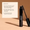 JUNGLÜCK Peptide Mascara Vegan - Mascara noir sans huiles minérales - Pour des cils longs, denses et noirs profonds - Sans ba