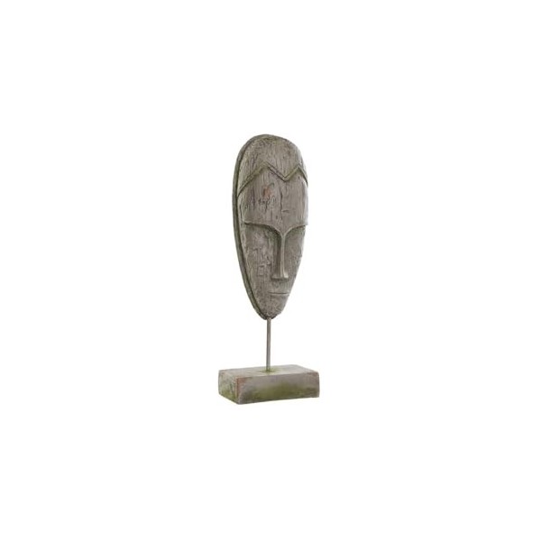 FIGURA FIBRA VIDRIO METAL 20X12X60 MASCARA GRIS