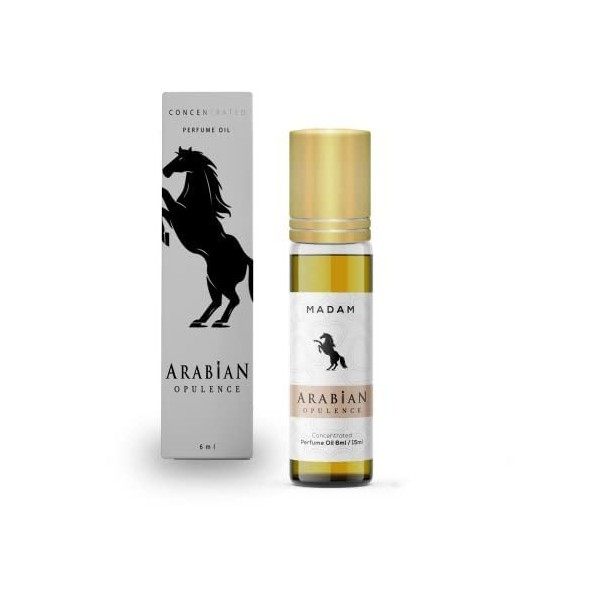 FR191 MADAM Huile Parfum Femme Flacon Roll-on 6ml Arabian Opulence Sans Alcool