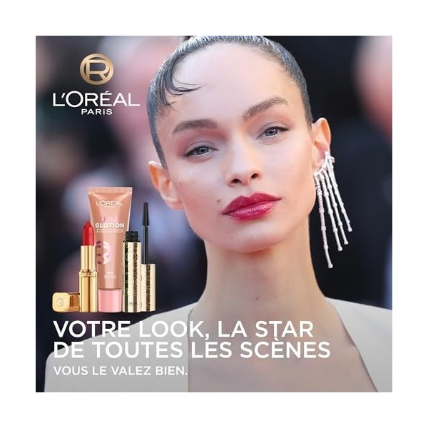 LOréal Paris Look Maquillage Festival De Cannes - Enlumineur Éclat Multi-Usages Lumi glotion - Mascara Panorama Noir Volume 