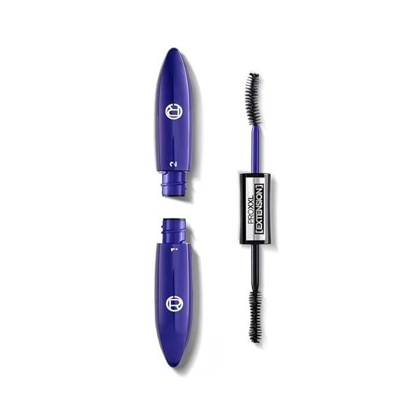 LOréal Paris - Mascara Pro XXL Extension - Effet Extension de Cils Professionnel - Technologie Double Brosse - Longue Tenue 