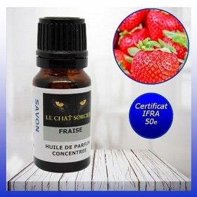 Le Chat Sorcier - Huile de Parfum pour Savon - Fraise 10ml 
