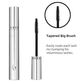 Mascara résistant à l’eau, Avec brosse conique large, Pour des cils longs, épais et volumineux, Tenue longue, Recourbant, San