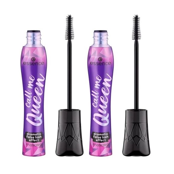 Essence - Mascara Effet Faux Cils Call Me Queen Dramatic Lot de 2 