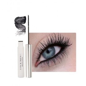 Mascara ultra fin et imperméable pour cils longs - Pinceau noir - Longue durée - Avec fibre de soie - Non agglomérant et liss