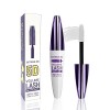 Brown 5D Mascara télescopique pour les yeux, imperméable, anti-salissures, longue durée, mascara à boucler volumisant, mascar...