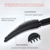 Mascara Noir, Mascara Résistant à l’Eau avec Brosse Spéciale, Anti-Traces, Définition Parfaite, Sans Paquets et Longue Tenue,