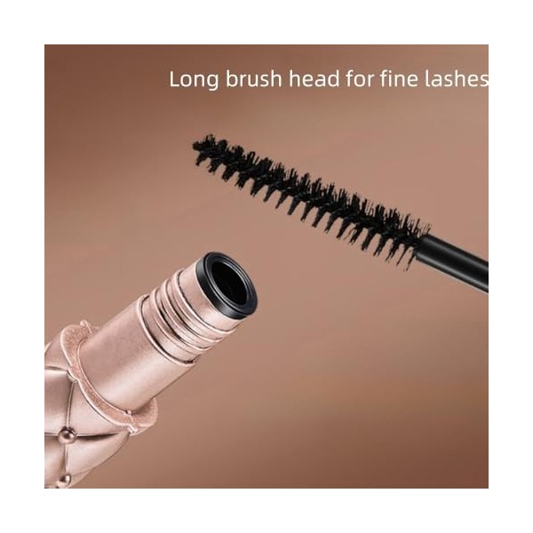 Mascara waterproof pour cils courts/inférieurs – Petite brosse précision, technologie fixateur de courbe, effet allongement &
