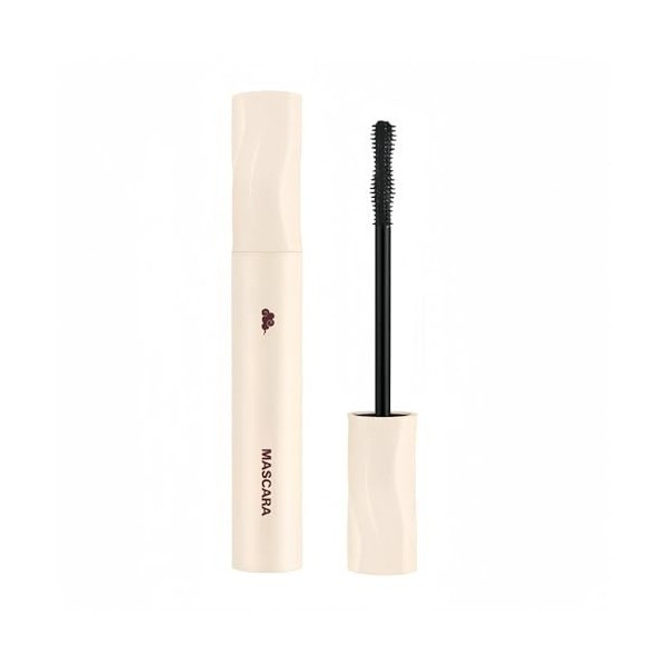 Mascara Noir Waterproof à Brosse Spirale pour Cils Fins - Volume, Épaississant, Tenue Longue & Démaquillage Facile