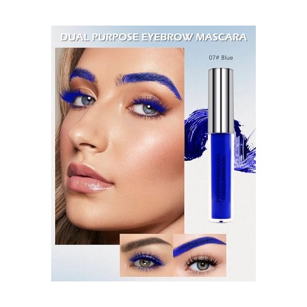 Brow Coloration des sourcils - Gel liquide teinté - Volumisation et remplissage des sourcils - Haute pigmentation - Kit de ma